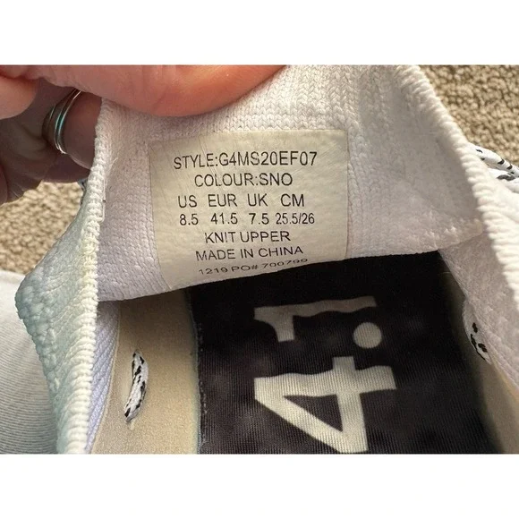 G/FORE MG4.1 HYBRID Spike Less Men's Snow White Mesh SLIP ON GOLF SHOES 8.5 - Picture 7 of 11